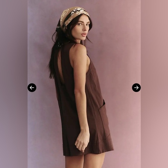 Free People Beach Elliot Romper in Fudge - Picture 2 of 6